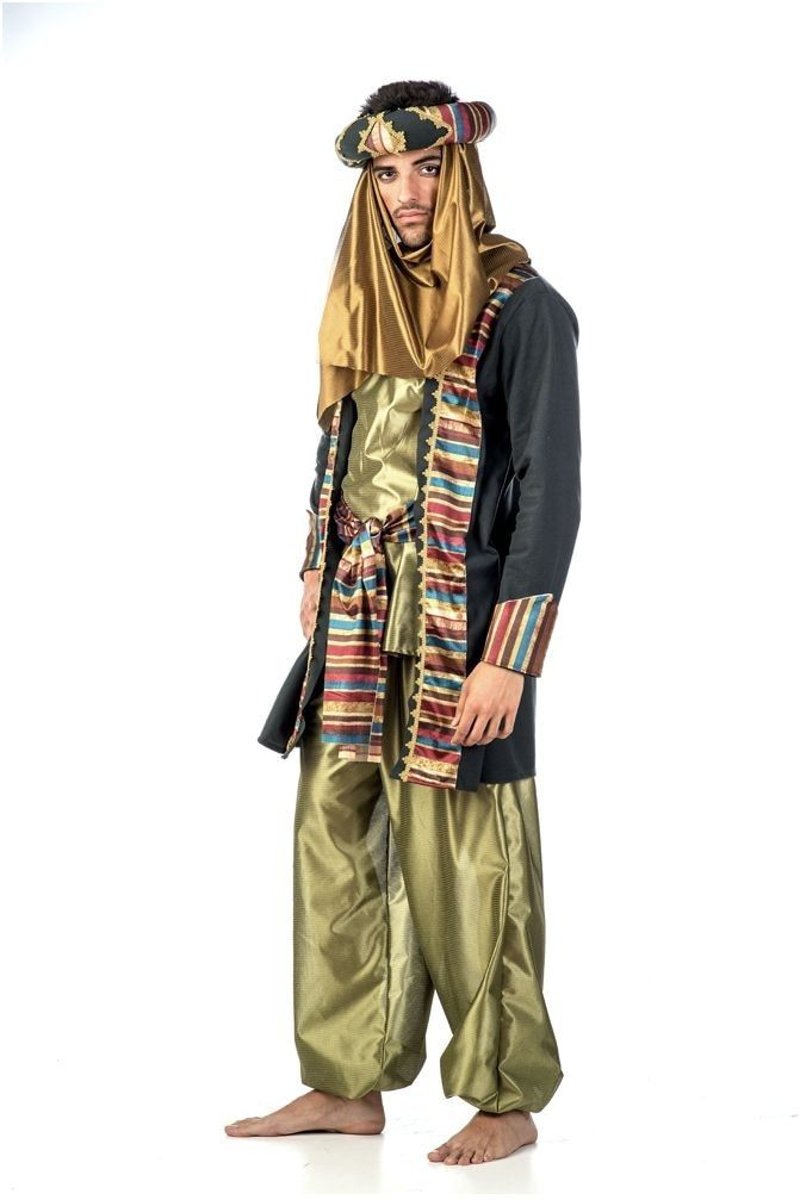 1001 Nacht & Arabisch & Midden-Oosten Kostuum | Chique Oosterse Handelaar Arabische Soek | Man | Maat 52 | Carnaval kostuum | Verkleedkleding